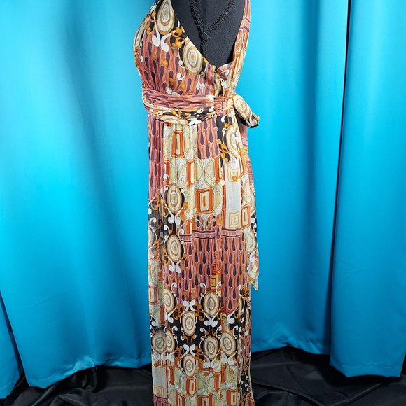 Nicole Long Dress Size 8 Print - Picture 2 of 3